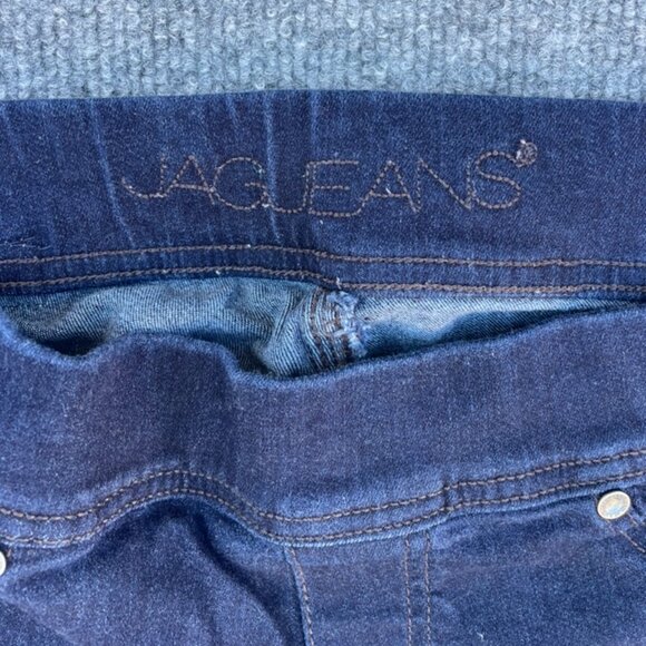 Jag Jeans pull up stretch dark wash leggings straight leg cotton slim mid rise - Picture 2 of 8